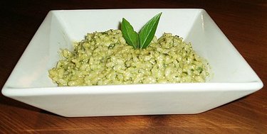 Pesto risotto Pesto risotto picture